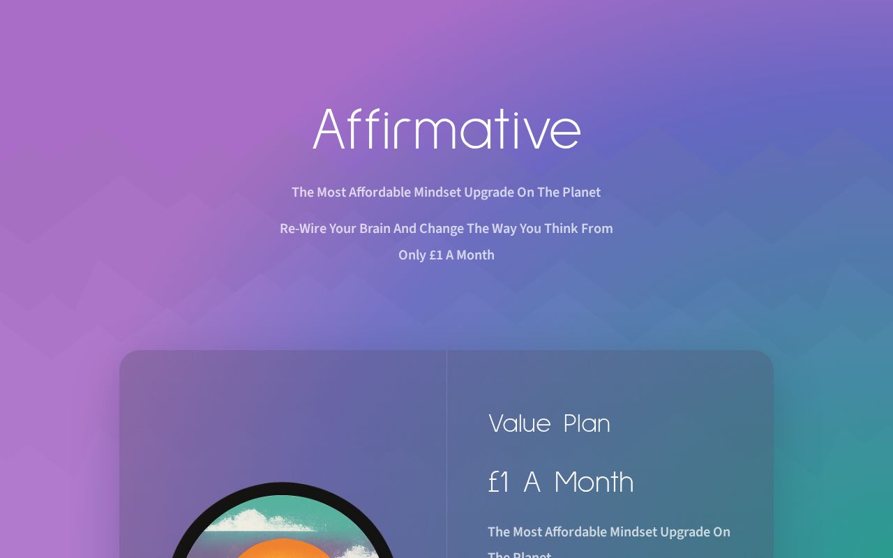 Carrd profile picture for @affirmative